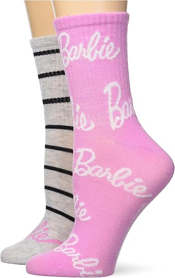 BARBIE 2 PAIRS KIDS NORMAL SOCKS
